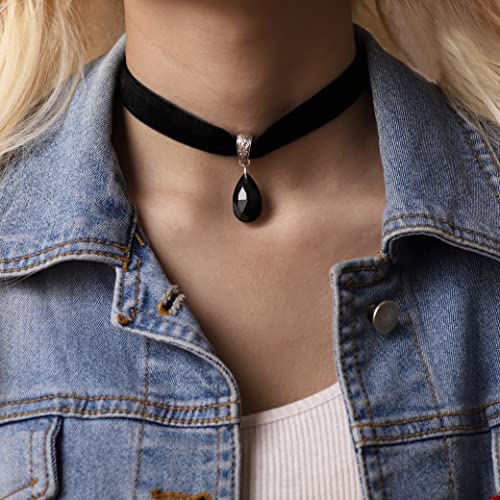 Sacina Gothic Vintage Victorian Black Velvet Choker