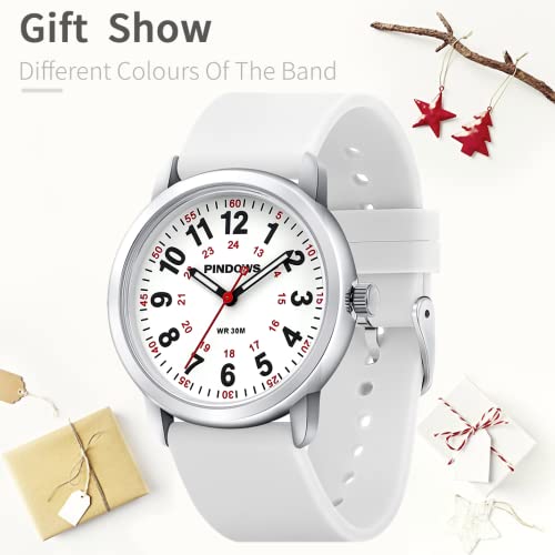 Luminous Silicone Band Nurse Watch for Women