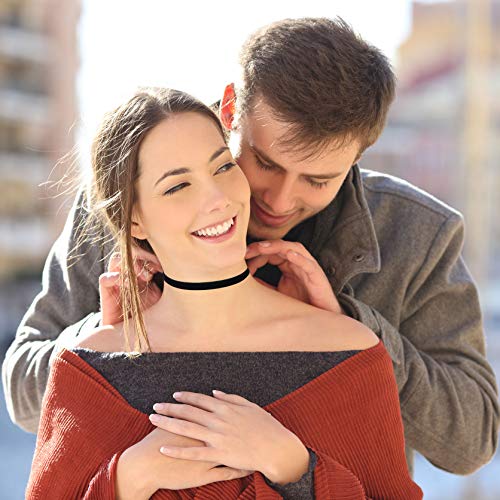 Classic Black Velvet Choker Necklace for Women - Jewelry