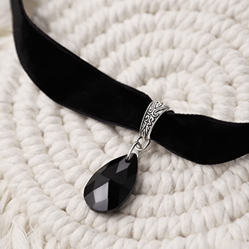 Sacina Gothic Vintage Victorian Black Velvet Choker