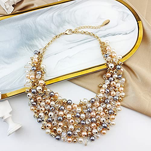 BOCAR Crystal Statement Necklace - Fashionable Women's Gift