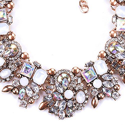 Colorful Crystal Choker Necklace for Women