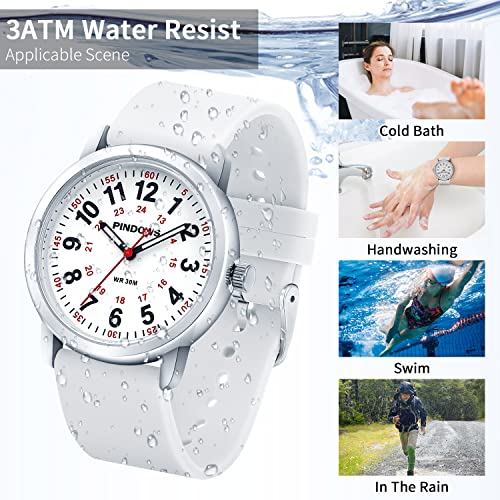 Luminous Silicone Band Nurse Watch for Women