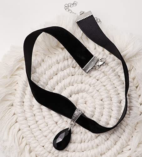 Sacina Gothic Vintage Victorian Black Velvet Choker