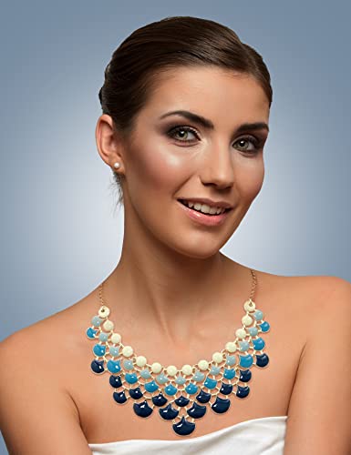 Jane Stone Ombre Niagara Fashion Statement Necklace