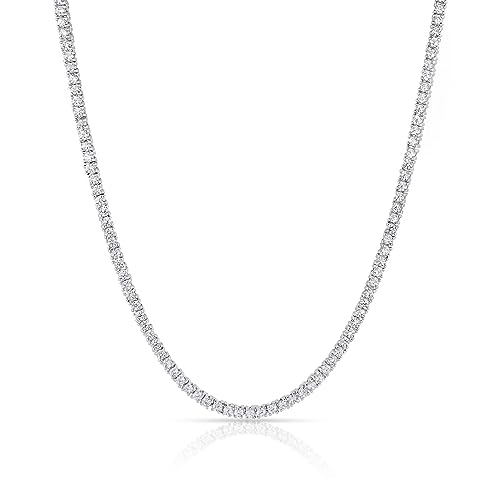 Tennis Necklace: Sparkling Rhinestone Chain for Women