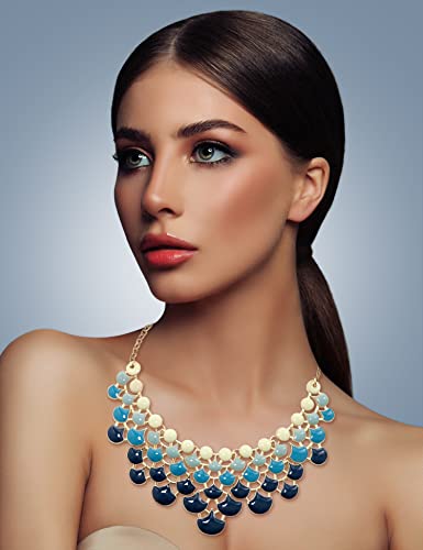 Jane Stone Ombre Niagara Fashion Statement Necklace