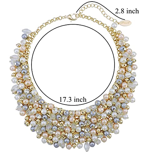 BOCAR Crystal Statement Necklace - Fashionable Women's Gift