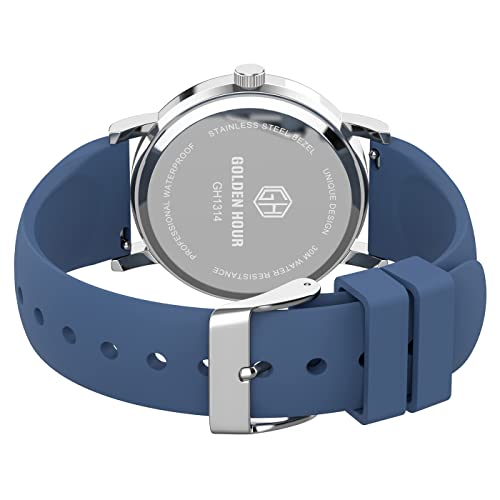 Navy Blue Nurse Watch with 24-hour Dial