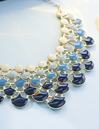 Jane Stone Ombre Niagara Fashion Statement Necklace