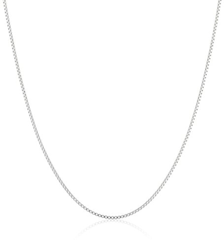 925 Sterling Silver Thin 0.8mm Box Chain Necklace