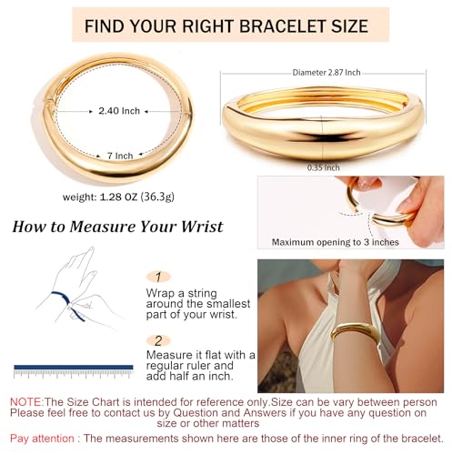 Trendy Gold Bangle Bracelets For Women, 11 Designs