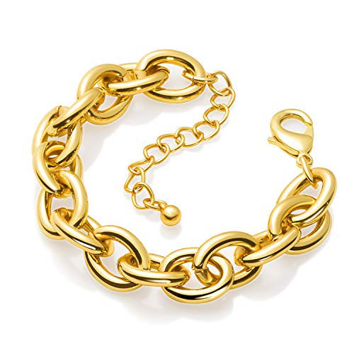 Lane Woods 14k Gold Plated Chunky Link Bracelet
