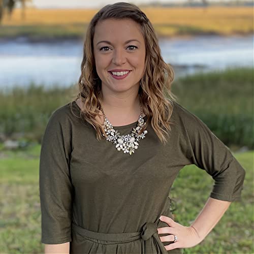 Floral Bib Necklace: Women's Chunky Antique Gold