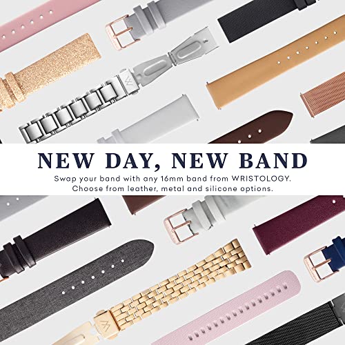 Rose Gold Olivia Mini Watch with Navy Blue Band