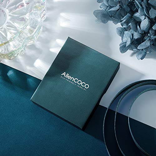 AllenCOCO Gold Plated Cubic Zirconia Stackable Rings Women