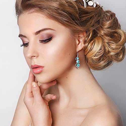 Boho Retro Leaf Teardrop Earring Set for Women