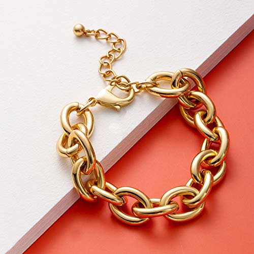 Lane Woods 14k Gold Plated Chunky Link Bracelet