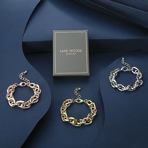 Lane Woods 14k Gold Plated Chunky Link Bracelet