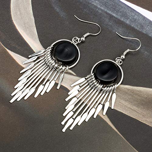 Boho Brass Dangle Earrings Set - Vintage Style