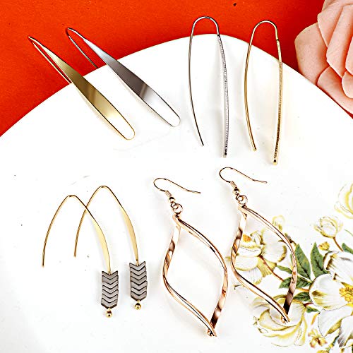 Set of 20 Assorted Gold Dangle Earrings for Women