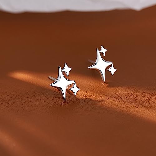 Star Stud Sterling Silver Earrings for Women Girls