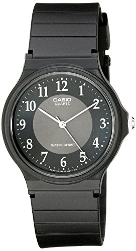 Casio Men's Black Rubber Band Watch MQ24-1B3