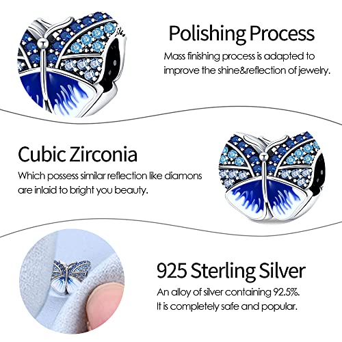 TINSLO 925 Sterling Silver Pandora Compatible Charm Bracelets