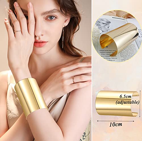 Gold Wire Wrap Bracelets for Women - Set of 2