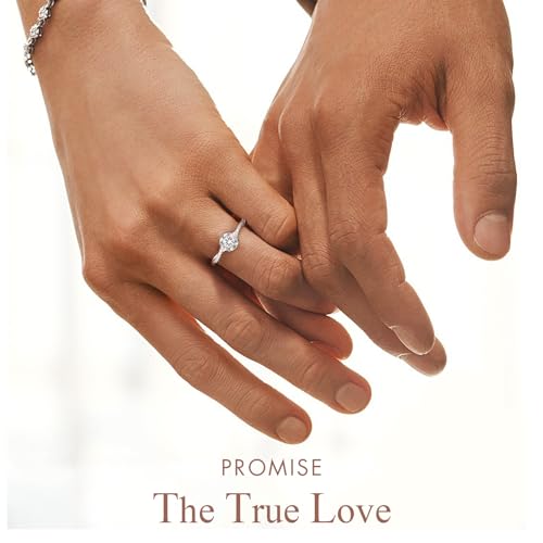 KRKC&CO Moissanite Petite Twisted Vine Promise Rings, 1.0 CT