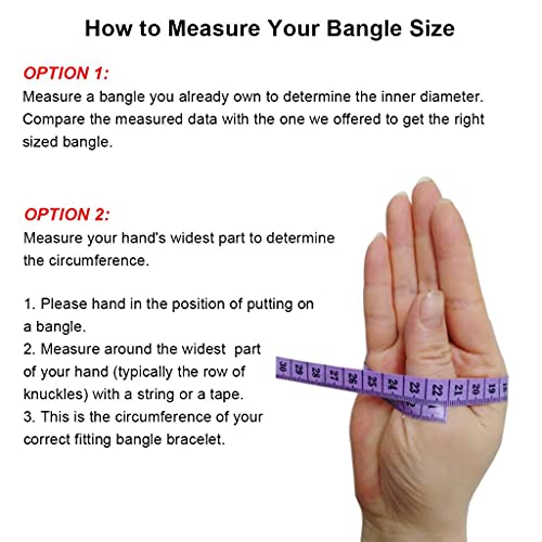 Castillna Gold Bangle Bracelets, Set of 7 Pieces