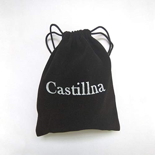 Castillna Gold Bangle Bracelets, Set of 7 Pieces