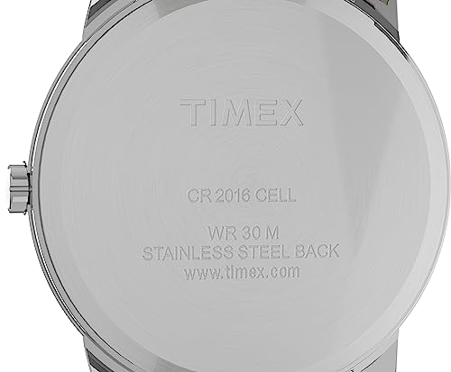 Timex Easy Reader Black Leather Strap Watch