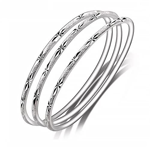 925 Silver Bangle Bracelets for Women - Fashionable Gift