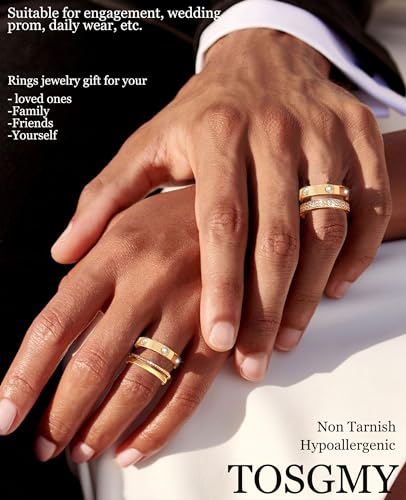 Gold and Silver Stackable Rings for Women - Trendy