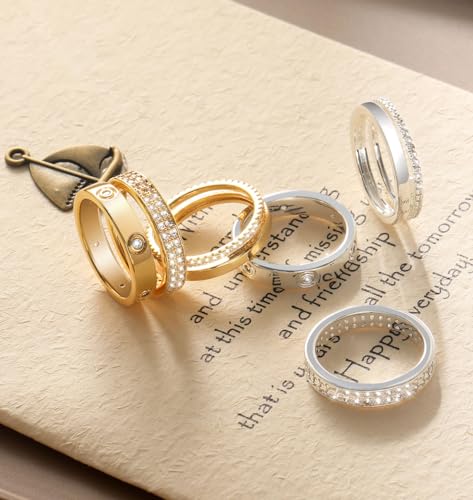 Gold and Silver Stackable Rings for Women - Trendy