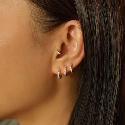 Gokeey Small Gold Huggie Hoop Earrings Set