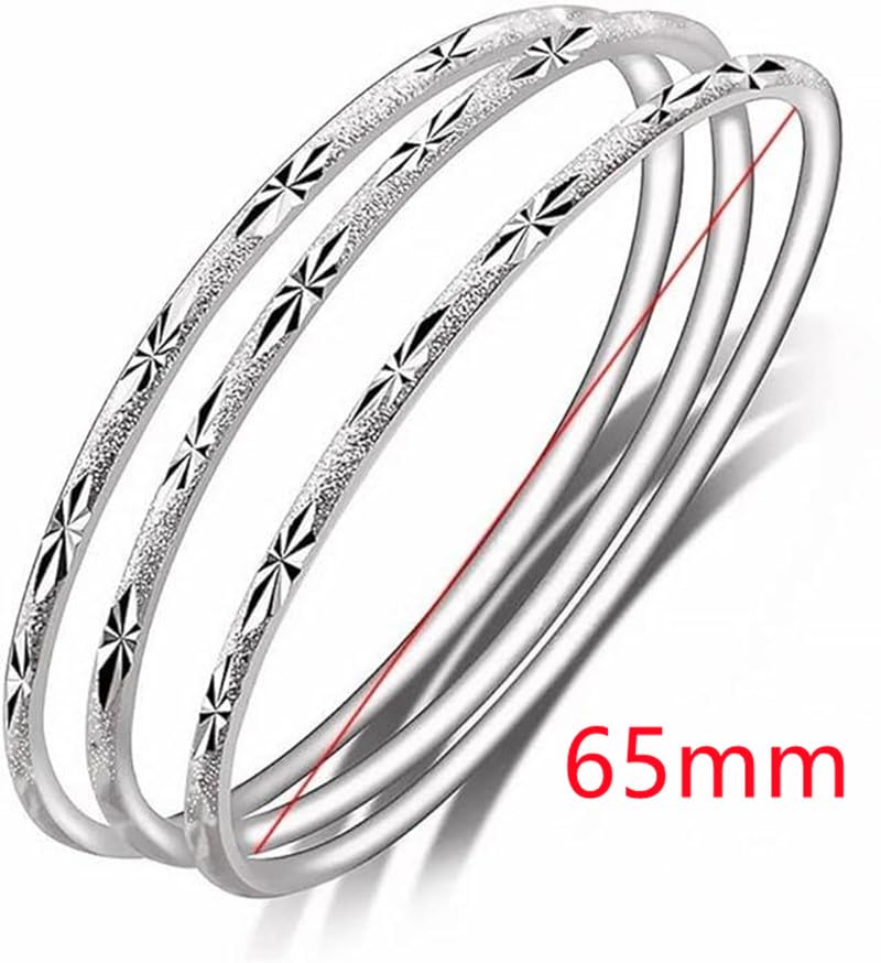 925 Silver Bangle Bracelets for Women - Fashionable Gift