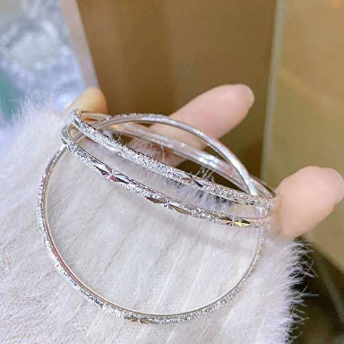 925 Silver Bangle Bracelets for Women - Fashionable Gift