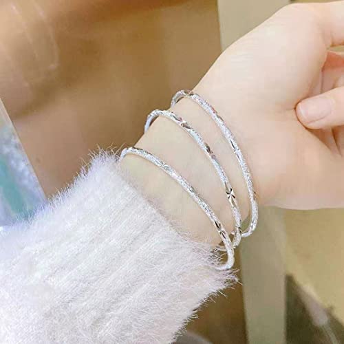 925 Silver Bangle Bracelets for Women - Fashionable Gift