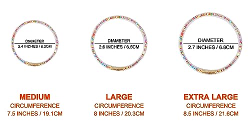 Glitter Jelly Bangles Bracelets Set for Women & Girls