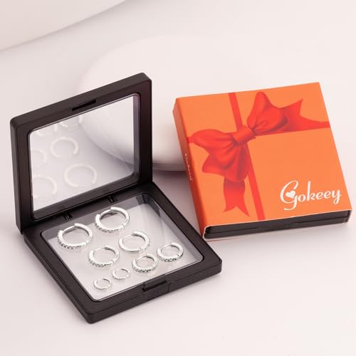 Gokeey Small Gold Huggie Hoop Earrings Set