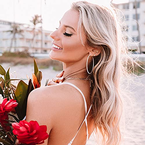 Sparkly Rhinestone Hoop Earrings with CZ and Silver