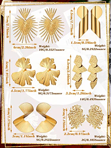 Gold Leaf Threader Dangle Earrings Statement Tassel Jewelry