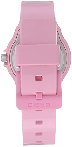 Pink Stainless Steel Casio Women's Watch with Resin Band
