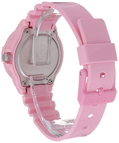 Pink Stainless Steel Casio Women's Watch with Resin Band