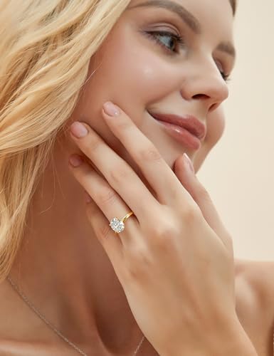 Gold Oval Cut CZ Engagement Wedding Rings Size 7