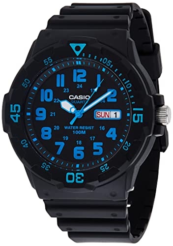 Casio MRW200H-2BV Neo-Display Black Watch with Resin Band