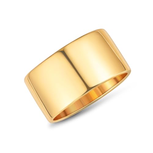 18K Gold Plated Wide Band Thumb Ring