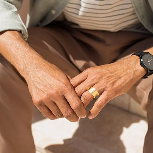 18K Gold Plated Wide Band Thumb Ring